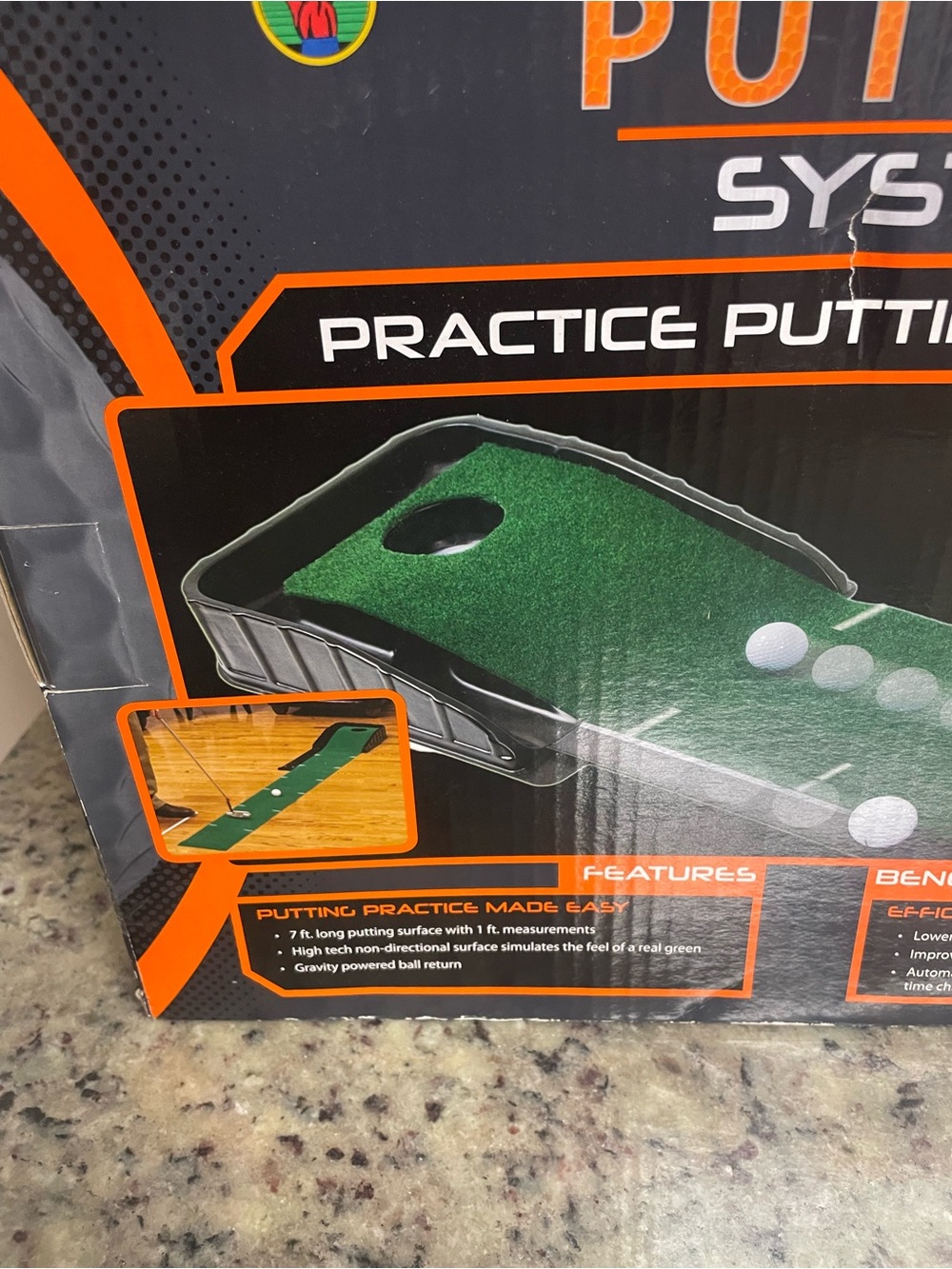 New Club Champ Automatic Putting System 7-foot indoor golf training aid Gift - Picture 9 of 10